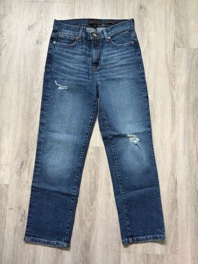 Kendall & Kylie Women's Skinny Jeans - Medium Blue Distressed